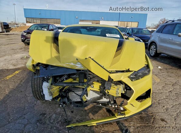 1FA6P8TH5S5128218 2025 FORD MUSTANG Yellow Front view