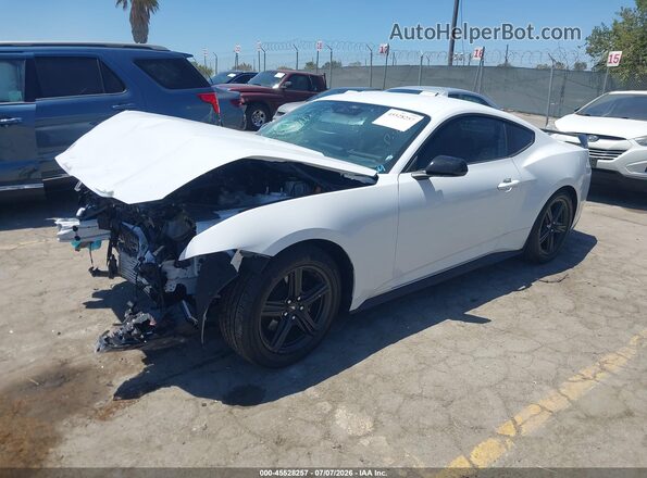 1FA6P8TH5S5130227 2025 FORD MUSTANG White Przód lewy