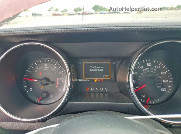 1FA6P8TH6G5276515 2016 FORD MUSTANG Red Вид щитка приладів