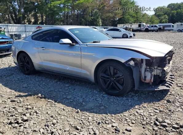 1FA6P8TH6G5301154 2016 FORD MUSTANG Серебряный Передняя правая четверть