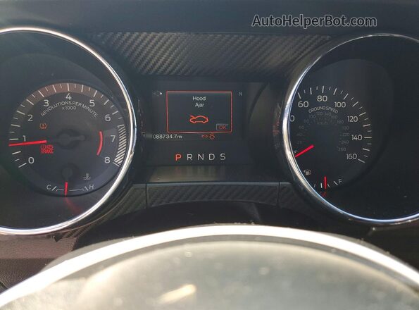 1FA6P8TH6G5301154 2016 FORD MUSTANG Серебряный Вид щитка приборов