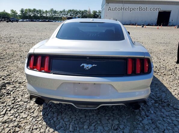 1FA6P8TH6G5301154 2016 FORD MUSTANG Серебряный Вид сзади