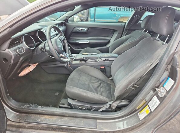 1FA6P8TH6H5214789 2017 FORD MUSTANG Gray წინა სალონის ხედი
