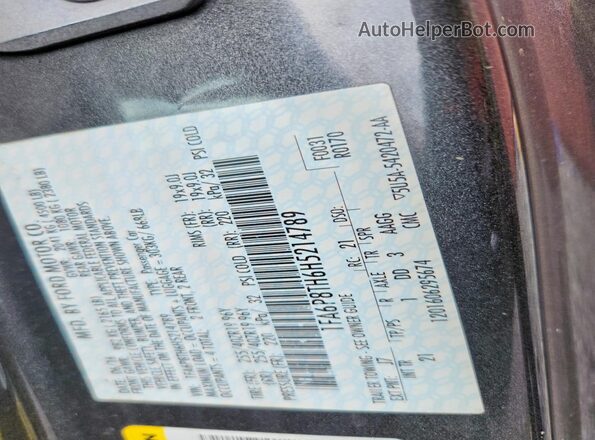 1FA6P8TH6H5214789 2017 FORD MUSTANG Gray ძრავის განყოფილების ხედი