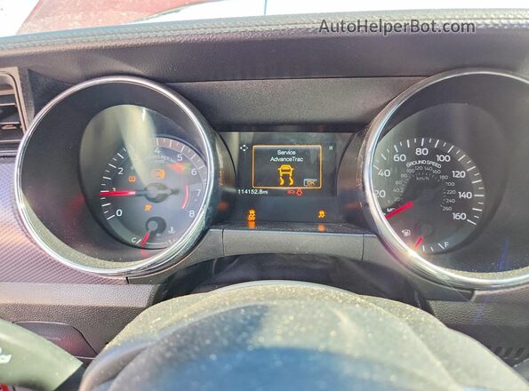 1FA6P8TH6H5281425 2017 FORD MUSTANG Red Vista del cuadro de instrumentos