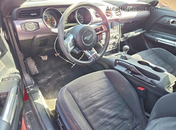 1FA6P8TH6H5281425 2017 FORD MUSTANG Red Vista del salpicadero