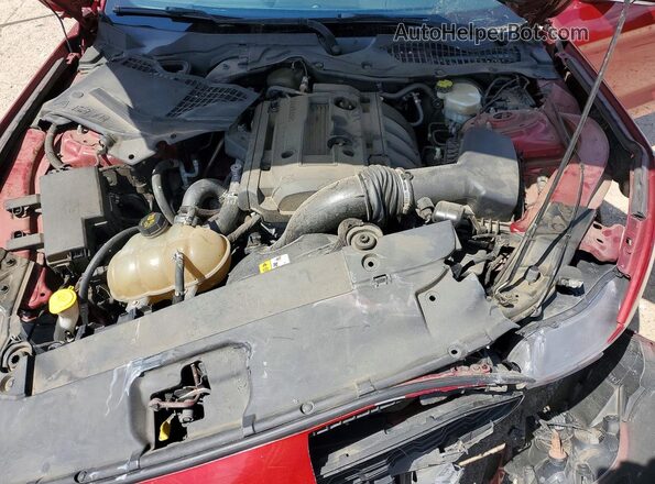 1FA6P8TH6H5329084 2017 FORD MUSTANG Red Սալոնի հետևի տեսք