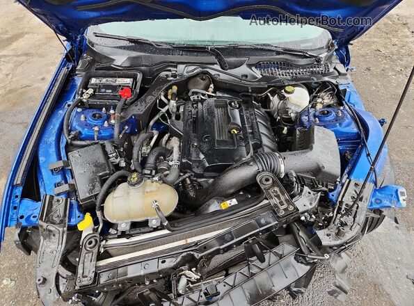 1FA6P8TH6J5117467 2018 FORD MUSTANG Синий Вид задней части салона