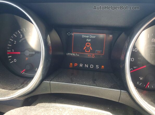 1FA6P8TH6J5117467 2018 FORD MUSTANG Синий Вид щитка приборов