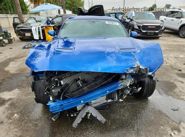 1FA6P8TH6J5117467 2018 FORD MUSTANG Синий Вид спереди