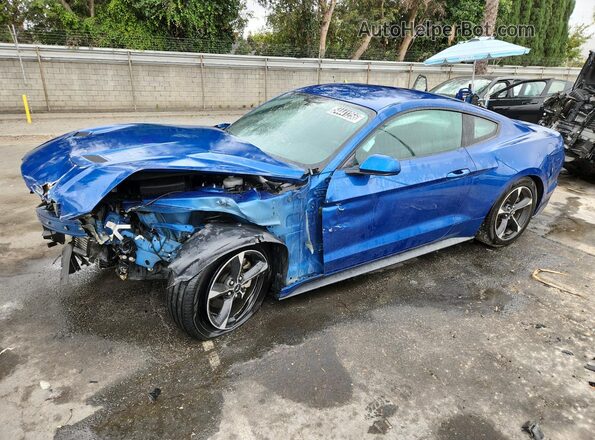 1FA6P8TH6J5117467 2018 FORD MUSTANG Синий Панорамный вид салона 360°