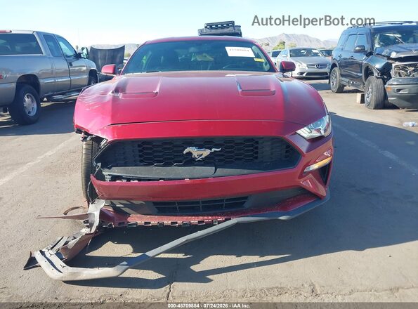 1FA6P8TH6K5178366 2019 FORD MUSTANG Red Instrument cluster view
