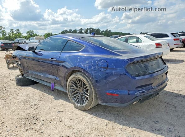 1FA6P8TH6L5150164 2020 FORD MUSTANG Синий Задняя левая четверть