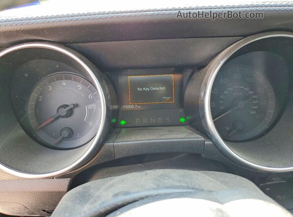 1FA6P8TH6L5150164 2020 FORD MUSTANG Синий Вид щитка приборов