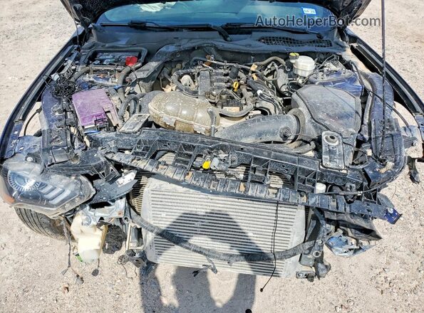 1FA6P8TH6L5150164 2020 FORD MUSTANG Синий Вид задней части салона
