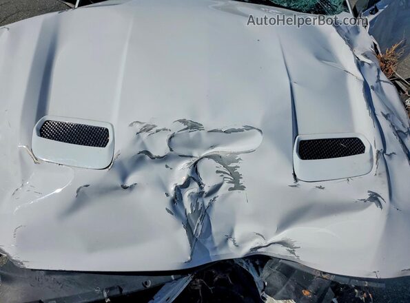 1FA6P8TH6M5127730 2021 FORD MUSTANG Белый Вид задней части салона