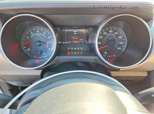 1FA6P8TH7J5170341 2018 FORD MUSTANG White Вид щитка приладів