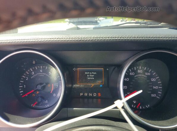 1FA6P8TH7J5174633 2018 FORD MUSTANG Gray Widok zestawu wskaźników