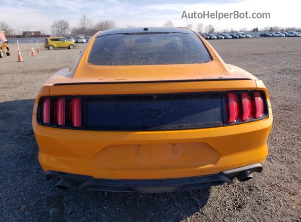 1FA6P8TH7K5103286 2019 FORD MUSTANG Yellow Widok z tyłu