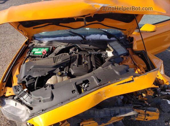 1FA6P8TH7K5103286 2019 FORD MUSTANG Yellow Widok wnętrza z tyłu