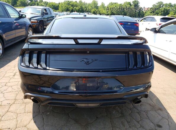 1FA6P8TH7K5108536 2019 FORD MUSTANG Black Vista trasera