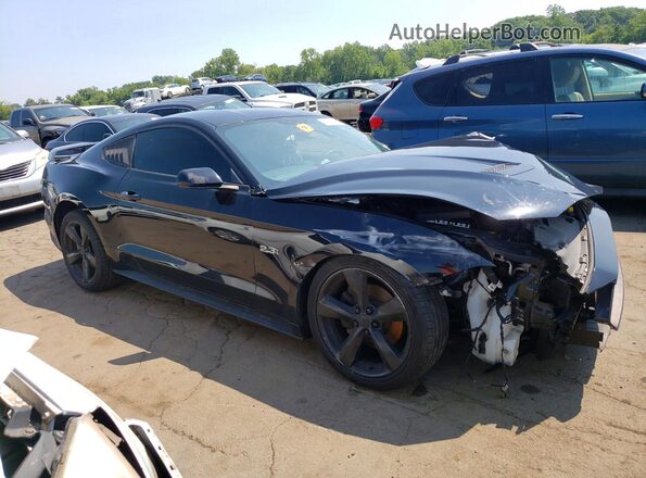 1FA6P8TH7K5108536 2019 FORD MUSTANG Black Delantero derecho