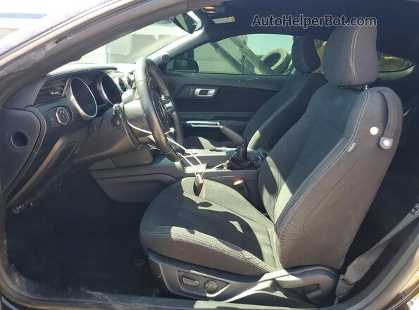1FA6P8TH7M5140759 2021 FORD MUSTANG Black Widok wnętrza z przodu