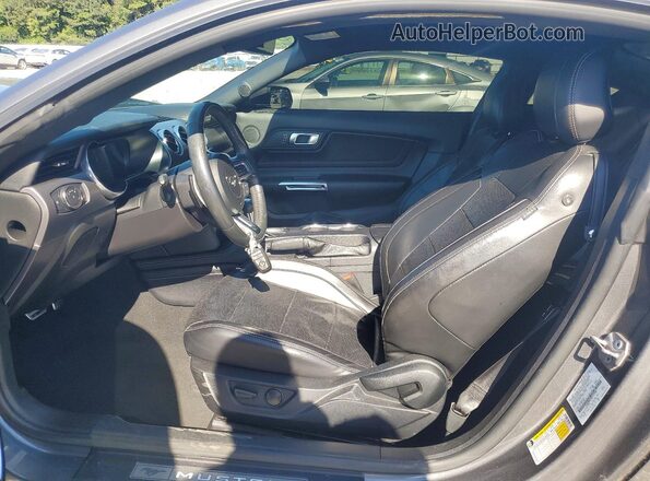 1FA6P8TH7M5157240 2021 FORD MUSTANG Gray Front interior view