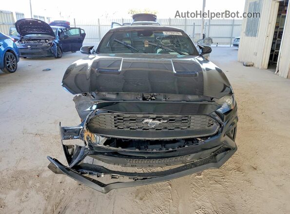 1FA6P8TH7N5107083 2022 FORD MUSTANG Black Front view