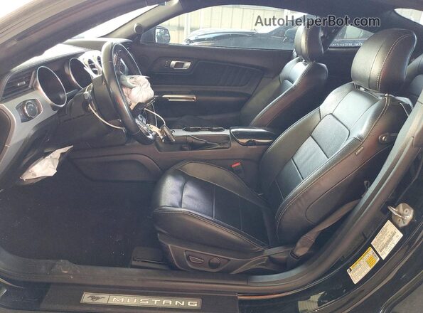 1FA6P8TH7N5107083 2022 FORD MUSTANG Black Front interior view