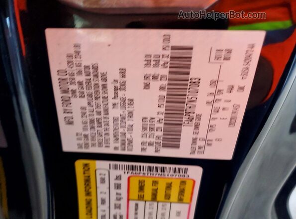 1FA6P8TH7N5107083 2022 FORD MUSTANG Black VIN sticker view