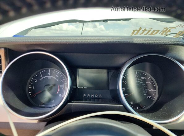 1FA6P8TH7N5147616 2022 FORD MUSTANG White Vista del cuadro de instrumentos