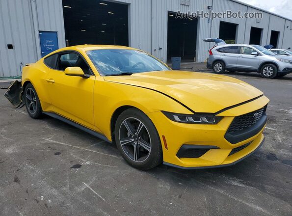 1FA6P8TH7R5116985 2024 FORD MUSTANG Yellow Передня права чверть