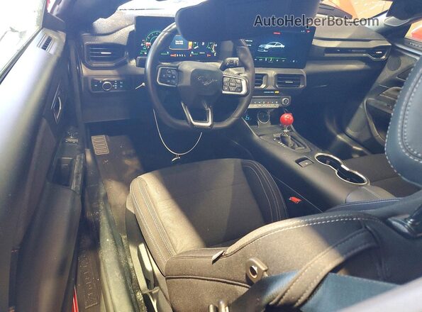 1FA6P8TH7R5118588 2024 FORD MUSTANG Red Dashboard view