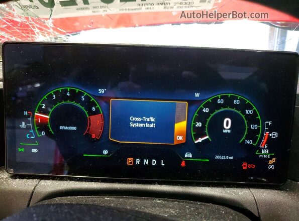 1FA6P8TH7R5118588 2024 FORD MUSTANG Red Instrument cluster view