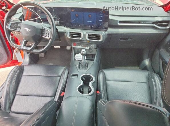 1FA6P8TH7R5120356 2024 FORD MUSTANG Red Vista del salpicadero