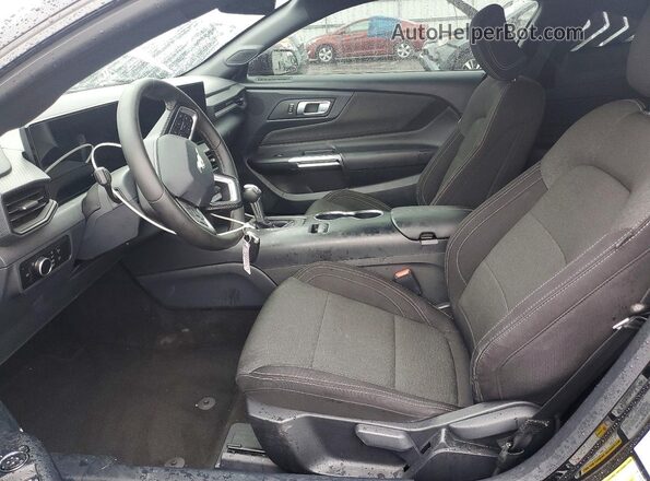 1FA6P8TH7R5122320 2024 FORD MUSTANG Black Widok wnętrza z przodu