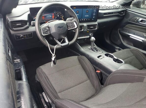 1FA6P8TH7R5122320 2024 FORD MUSTANG Black Widok deski rozdzielczej