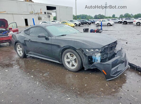 1FA6P8TH7R5122320 2024 FORD MUSTANG Black Przód prawy