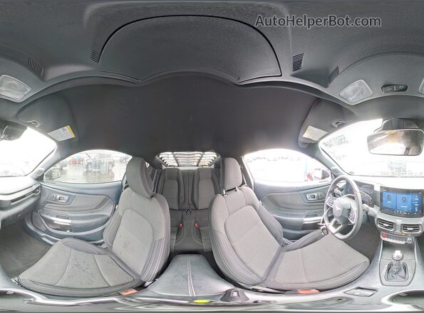 1FA6P8TH7R5122320 2024 FORD MUSTANG Black Widok naklejki z numerem VIN