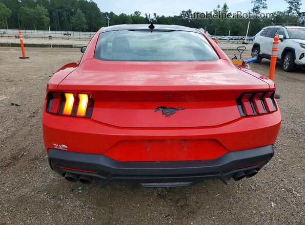 1FA6P8TH7S5123327 2025 FORD MUSTANG Red უკანა ხედი