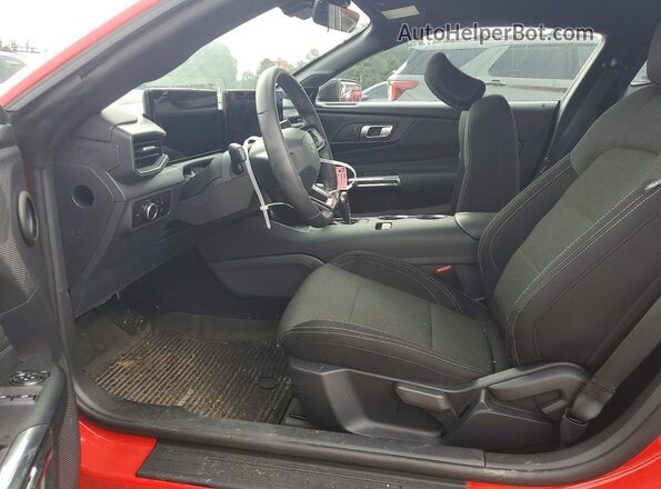 1FA6P8TH7S5123327 2025 FORD MUSTANG Red წინა სალონის ხედი