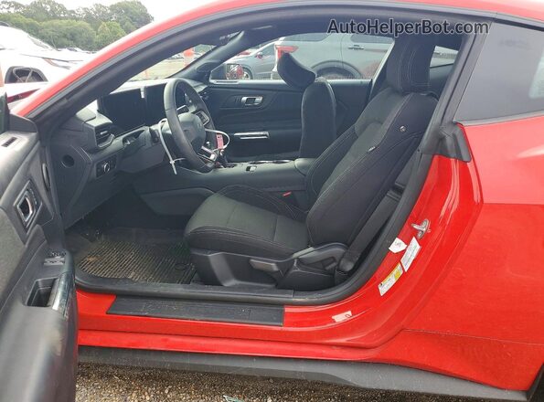 1FA6P8TH7S5123327 2025 FORD MUSTANG Red ძრავის განყოფილების ხედი