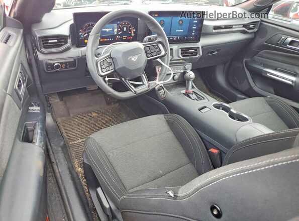 1FA6P8TH7S5123327 2025 FORD MUSTANG Red წინა პანელის ხედი