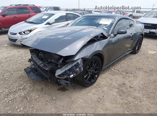 1FA6P8TH7T5100891 2026 FORD MUSTANG Gray Առջևի ձախ երեք քառորդ տեսարան