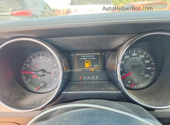1FA6P8TH8G5235822 2016 FORD MUSTANG Темно-бордовый Вид щитка приборов