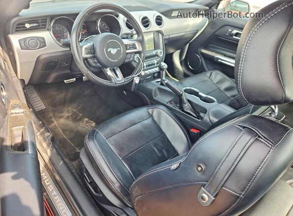 1FA6P8TH8G5235822 2016 FORD MUSTANG Темно-бордовый Вид панели приборов