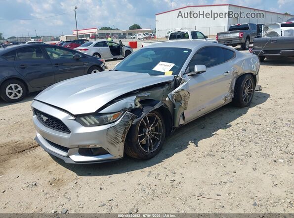 1FA6P8TH8H5214065 2017 FORD MUSTANG Silver წინა მარცხენა ხედი სამი მეოთხედიდან