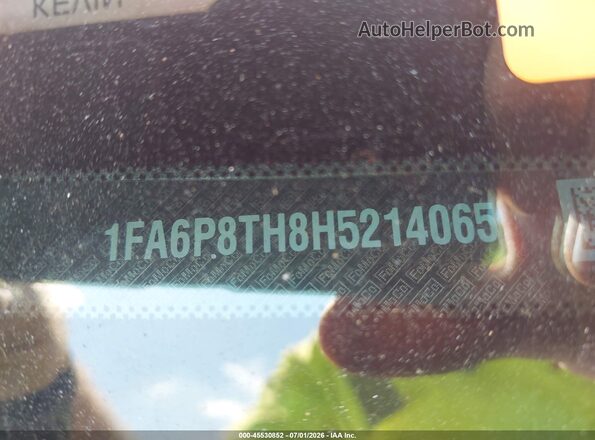 1FA6P8TH8H5214065 2017 FORD MUSTANG Silver 