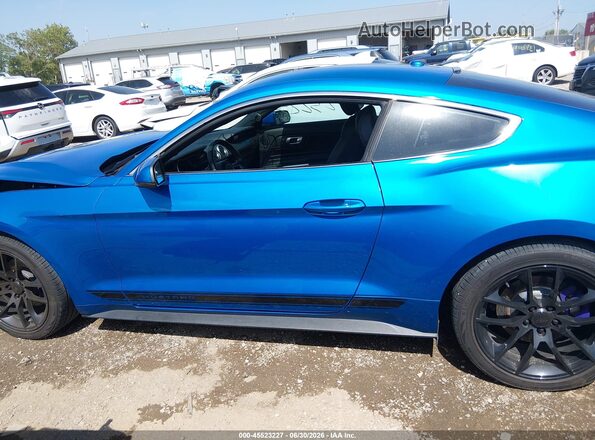 1FA6P8TH8K5120436 2019 FORD MUSTANG Синий Панорамный вид салона 360°